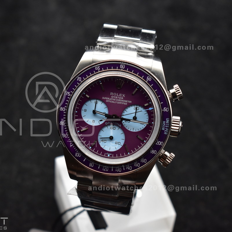 Daytona Scona SS ADGF Best Edition Purple Dial on SS Bracelet SA4130